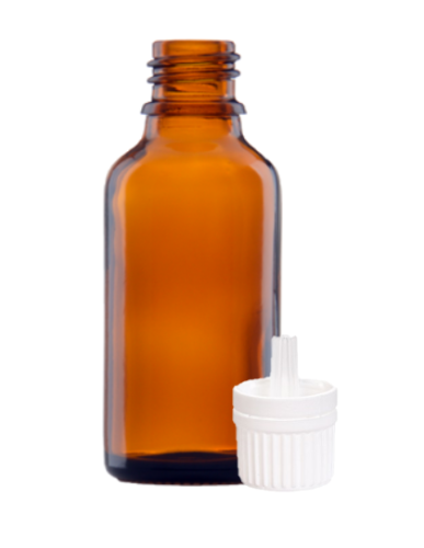 Butelka szklana 100 ml + nakrętka + kroplomierz
