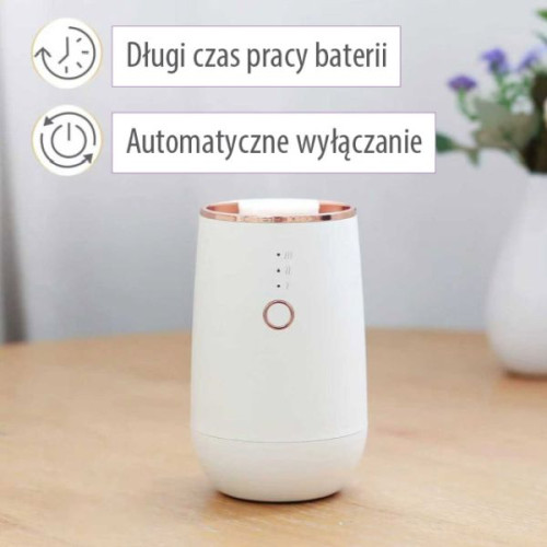 Przenośny dyfuzor samochodowy USB – Mini dyfuzor zapachowy 5–15 ml, czarny/biały