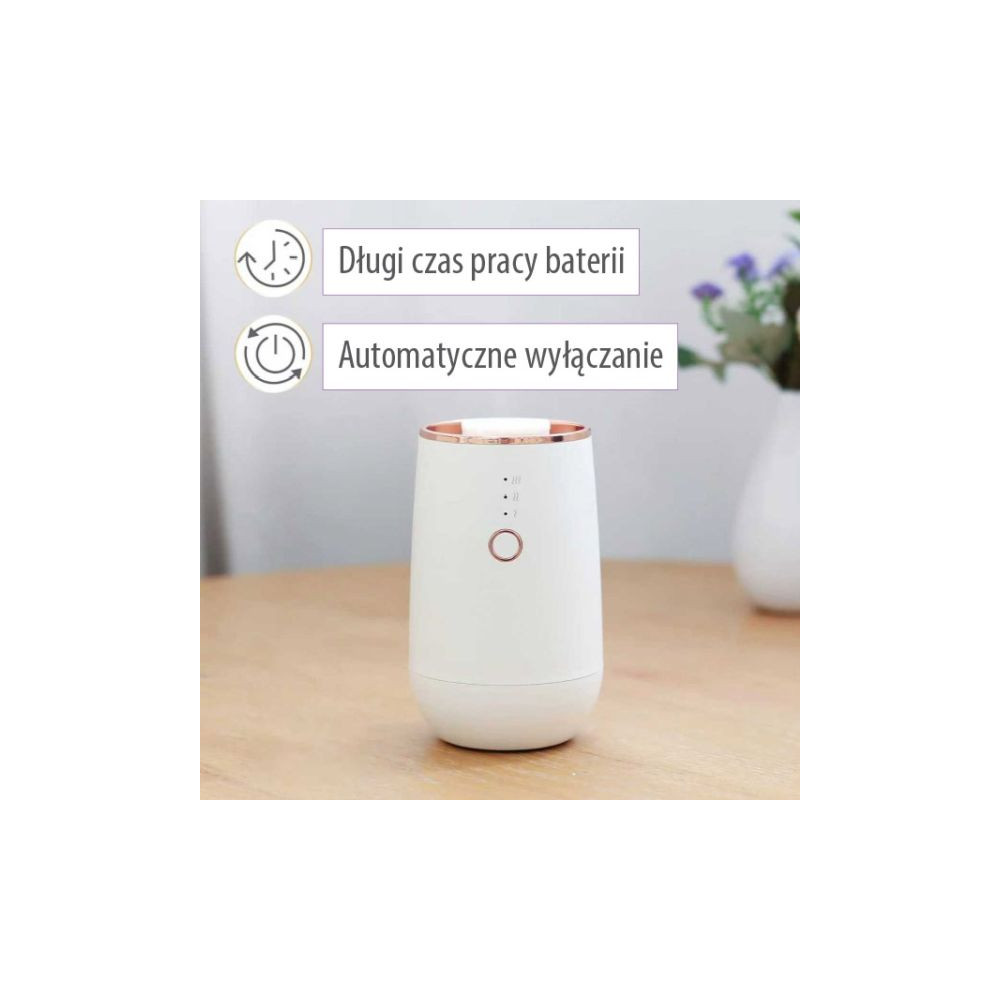 Przenośny dyfuzor samochodowy USB – Mini dyfuzor zapachowy 5–15 ml, czarny/biały